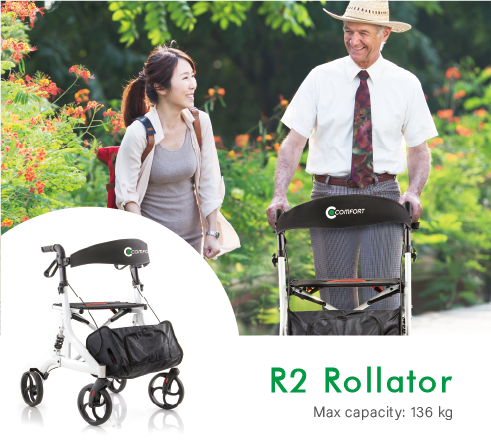Moving independently Walking Aid R2 Rollator