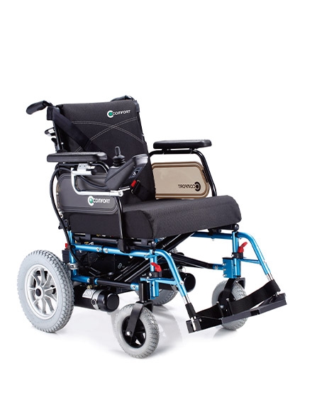 The Ultra Comfort - Heated, Reclining, Folding Powerchair With Footres –  Glebe Mobility